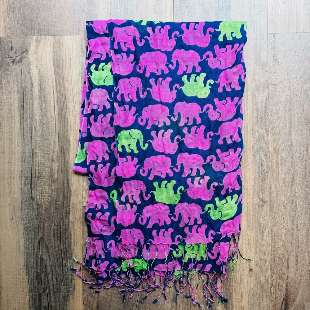 Lilly Pulitzer Tusk Sun Murfee Silk Cashmere scarf